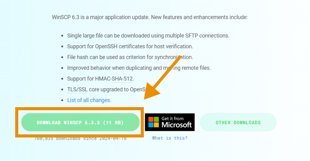 「Download WinSCP」をクリック