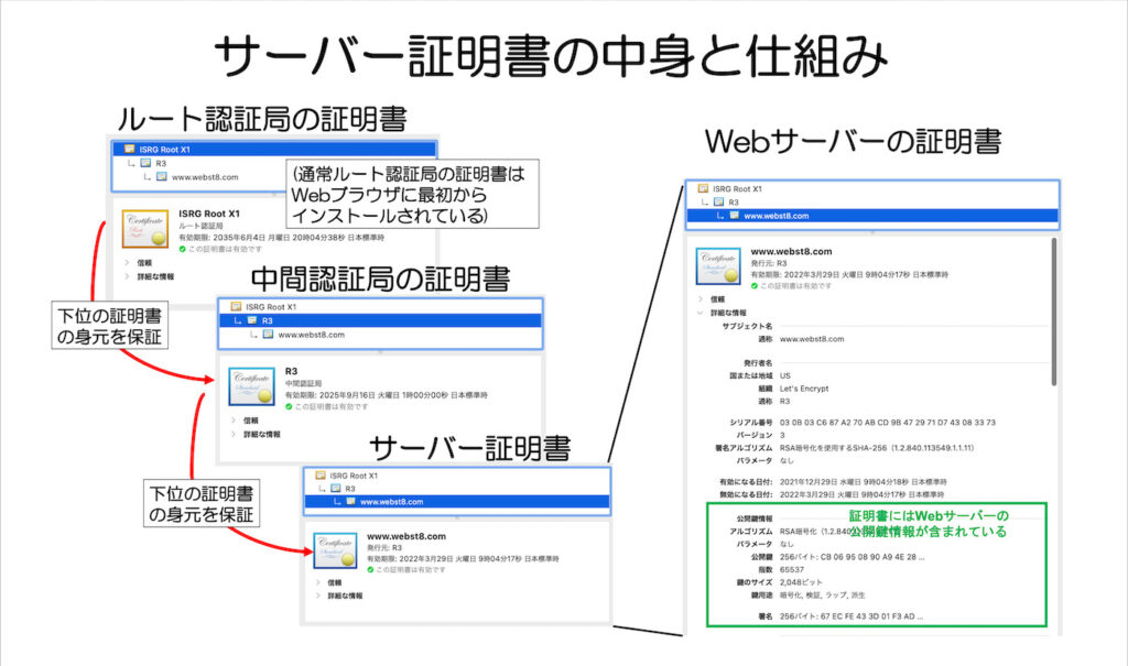 サーバー証明書の中身と仕組み
